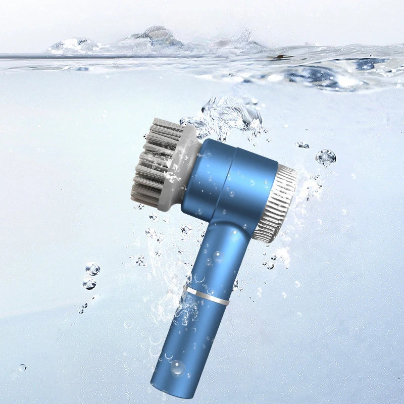Brosse de Nettoyage Électrique Rechargeable – 5 Têtes