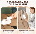 Fer à Repasser Portable – Vapeur & Sec, 3 Vitesses